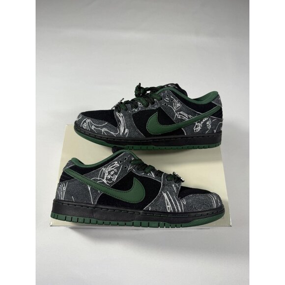 New Nike SB Dunk Low QS There Skateboards Shoes Mens Size 7.5 Black HF7743-001 - Picture 6 of 13
